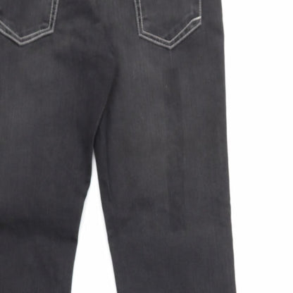ALLEN SALLY Womens Black  Denim Straight Jeans Size 30 in L27 in