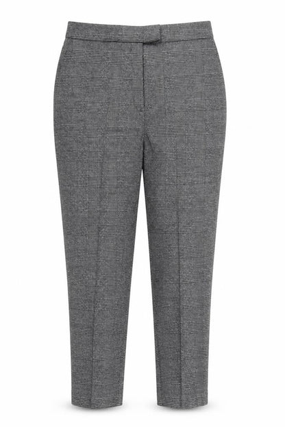 Preworn Womens Grey Check  Trousers  Size 36 in L27 in