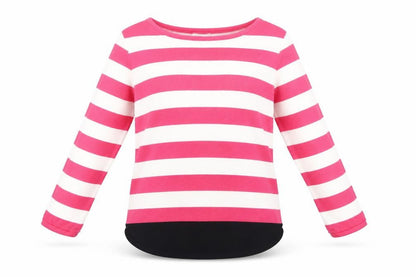 Rockmans Womens Pink Striped Knit Pullover Jumper Size M