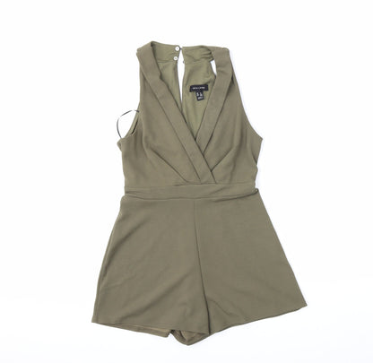 New Look Womens Green   Playsuit One-Piece Size 8