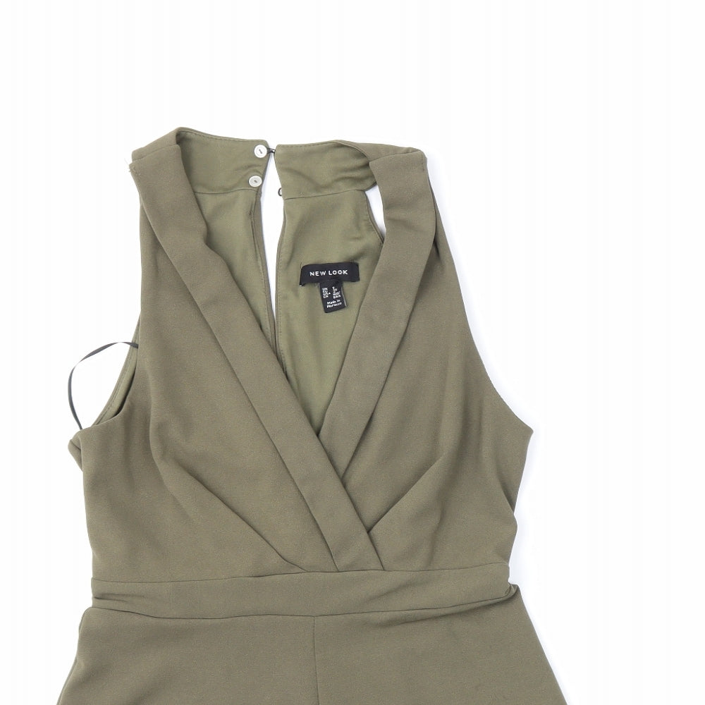 New Look Womens Green   Playsuit One-Piece Size 8