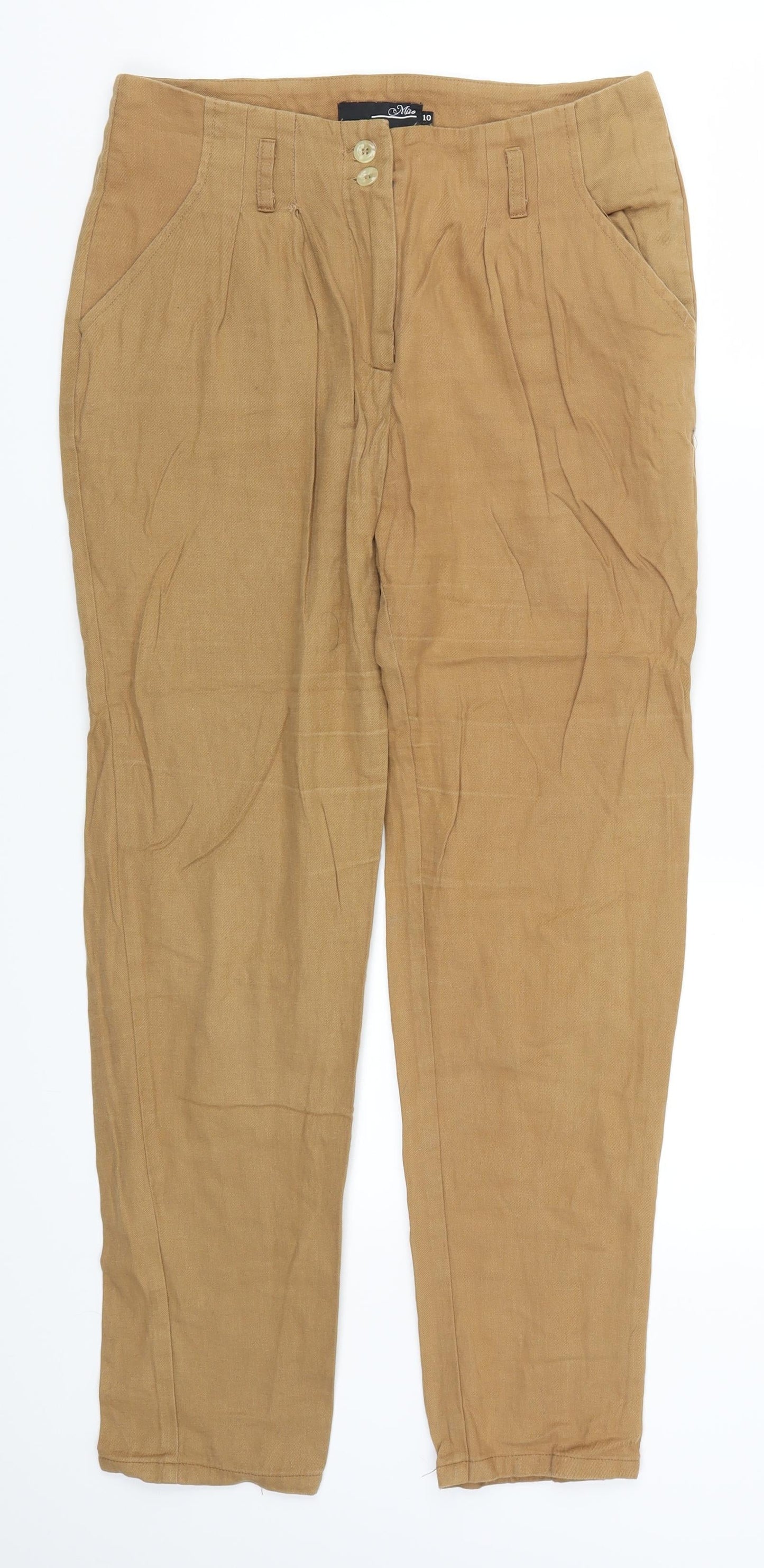 Miso Womens Beige   Trousers  Size 10 L26 in