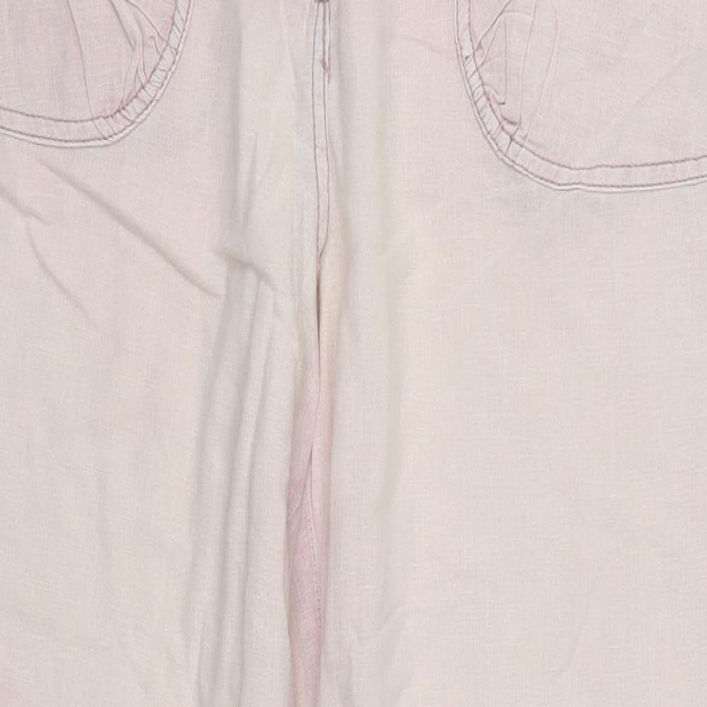 M&Co Womens Pink   Trousers  Size 12 L27 in