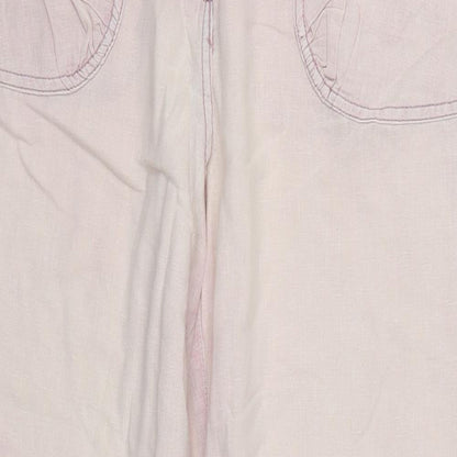 M&Co Womens Pink   Trousers  Size 12 L27 in