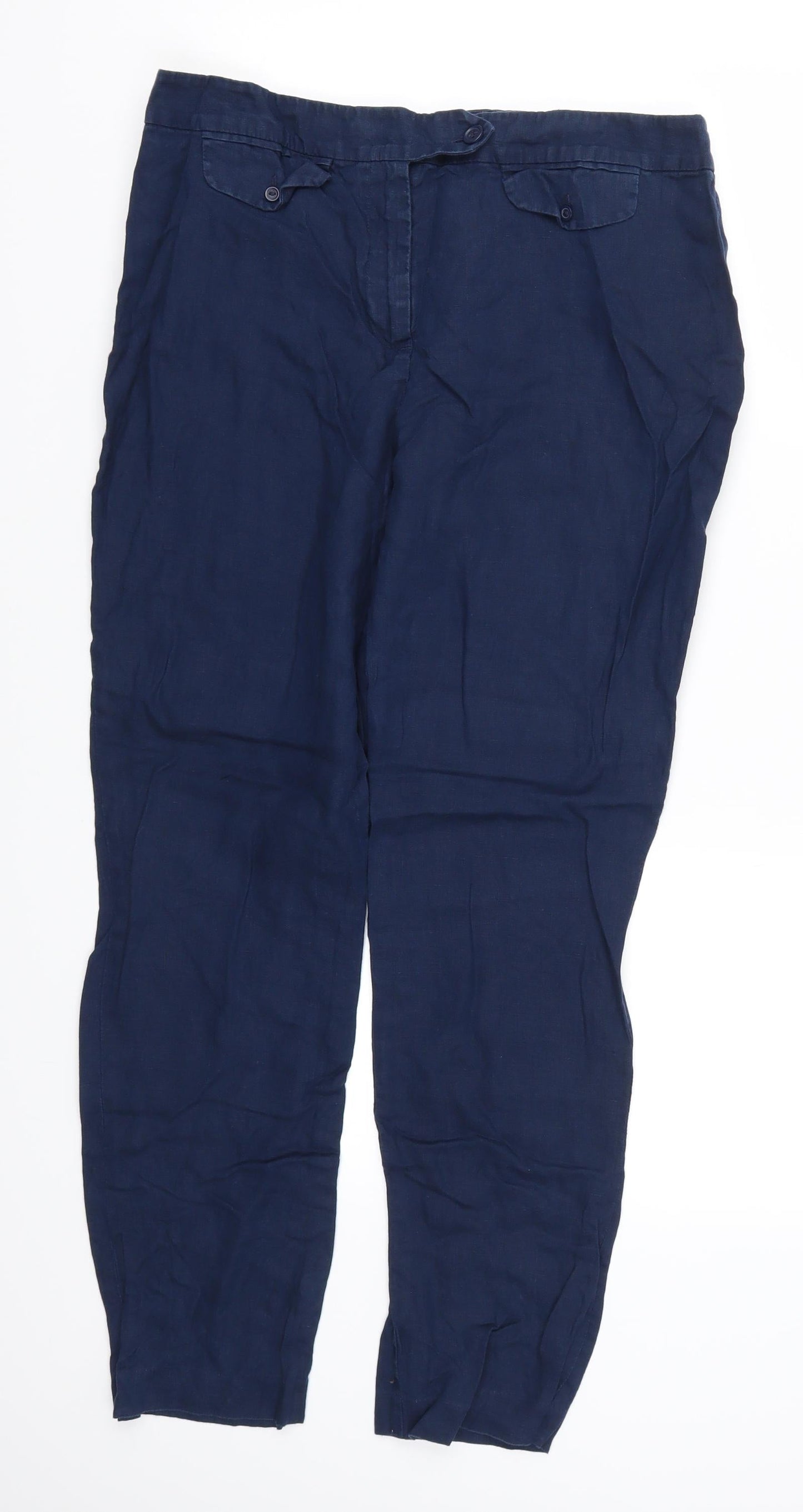 TU Womens Blue   Trousers  Size 12 L27 in