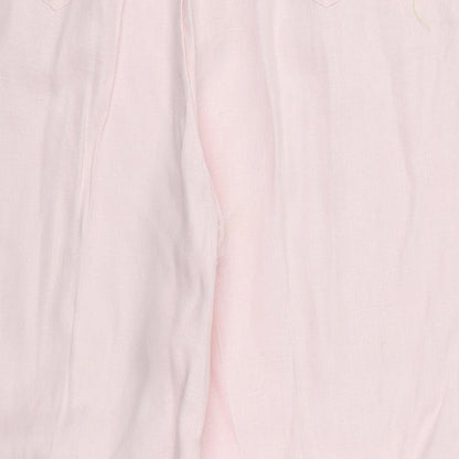 Womens UK Size 16 Gold Regular Fit  Pink Trousers