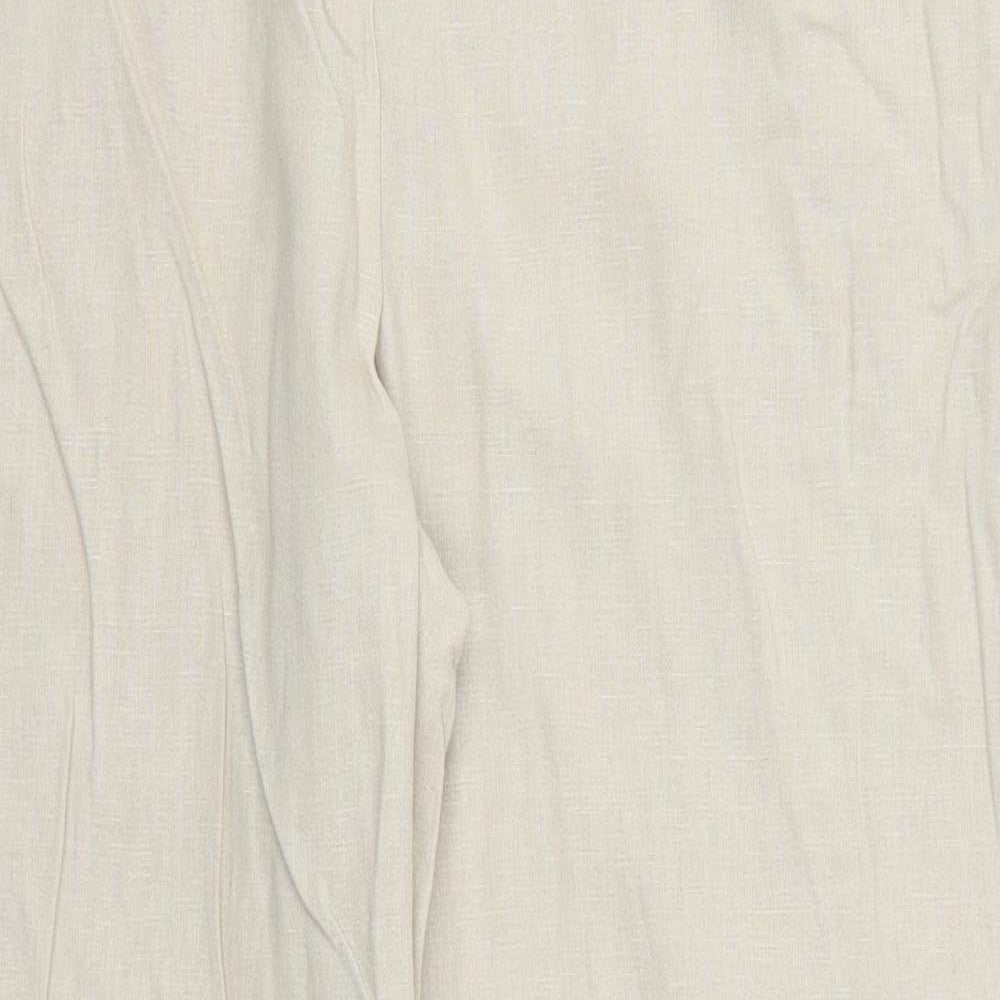 Womens UK Size 34 in Marks and Spencer Regular Fit  Beige Trousers