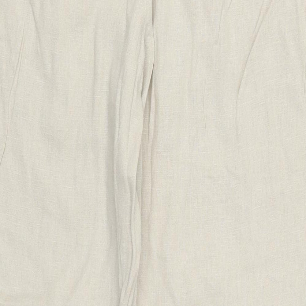 Womens UK Size 34 in Marks and Spencer Regular Fit  Beige Trousers