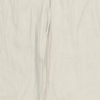Womens UK Size 34 in Marks and Spencer Regular Fit  Beige Trousers