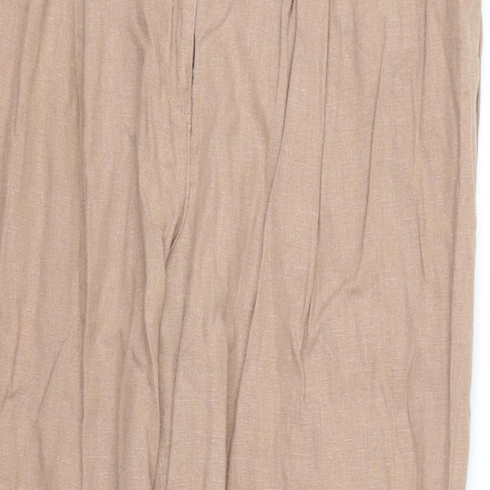 New Look Womens Brown   Trousers  Size 12 L25 in