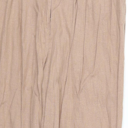 New Look Womens Brown   Trousers  Size 12 L25 in