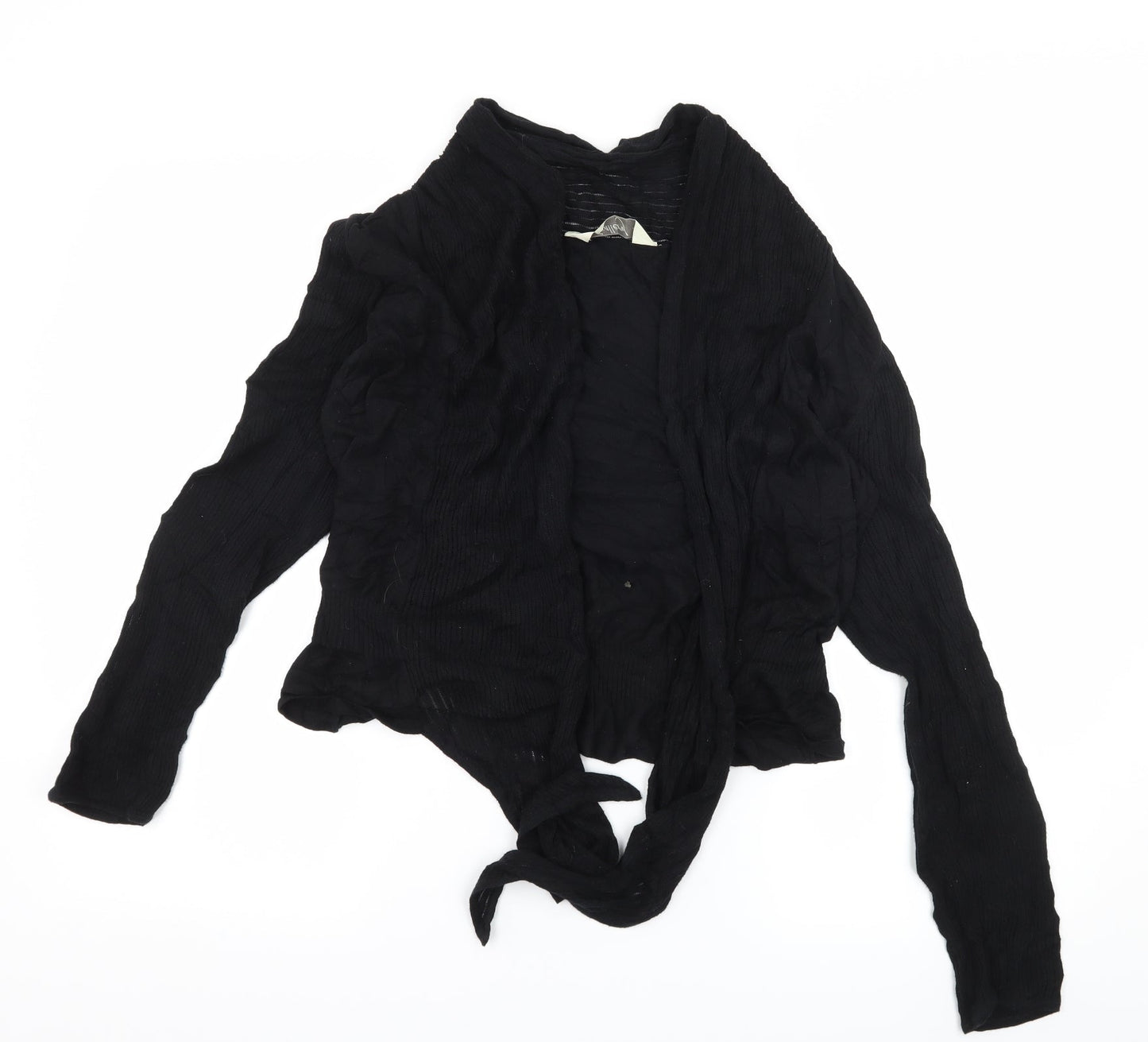 Gallery Womens Black  Knit Cardigan Jumper Size M
