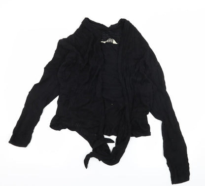 Gallery Womens Black  Knit Cardigan Jumper Size M