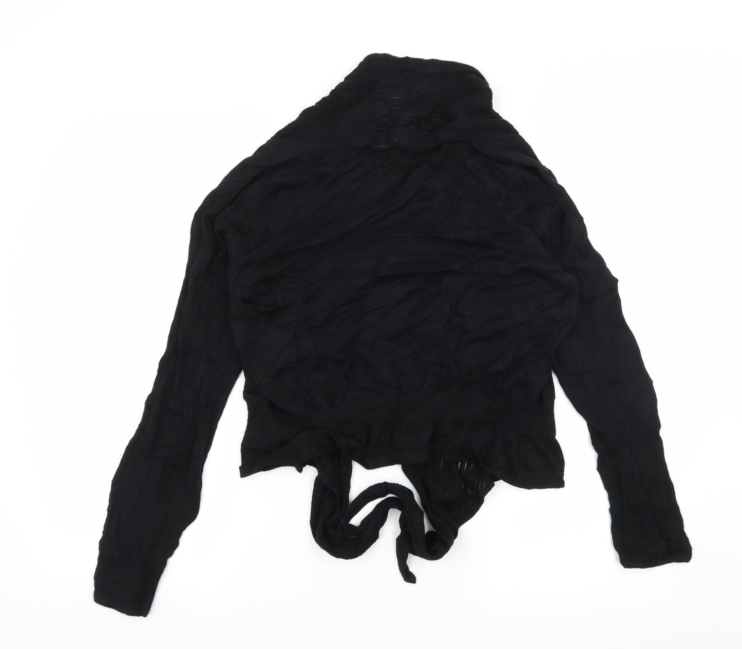 Gallery Womens Black  Knit Cardigan Jumper Size M