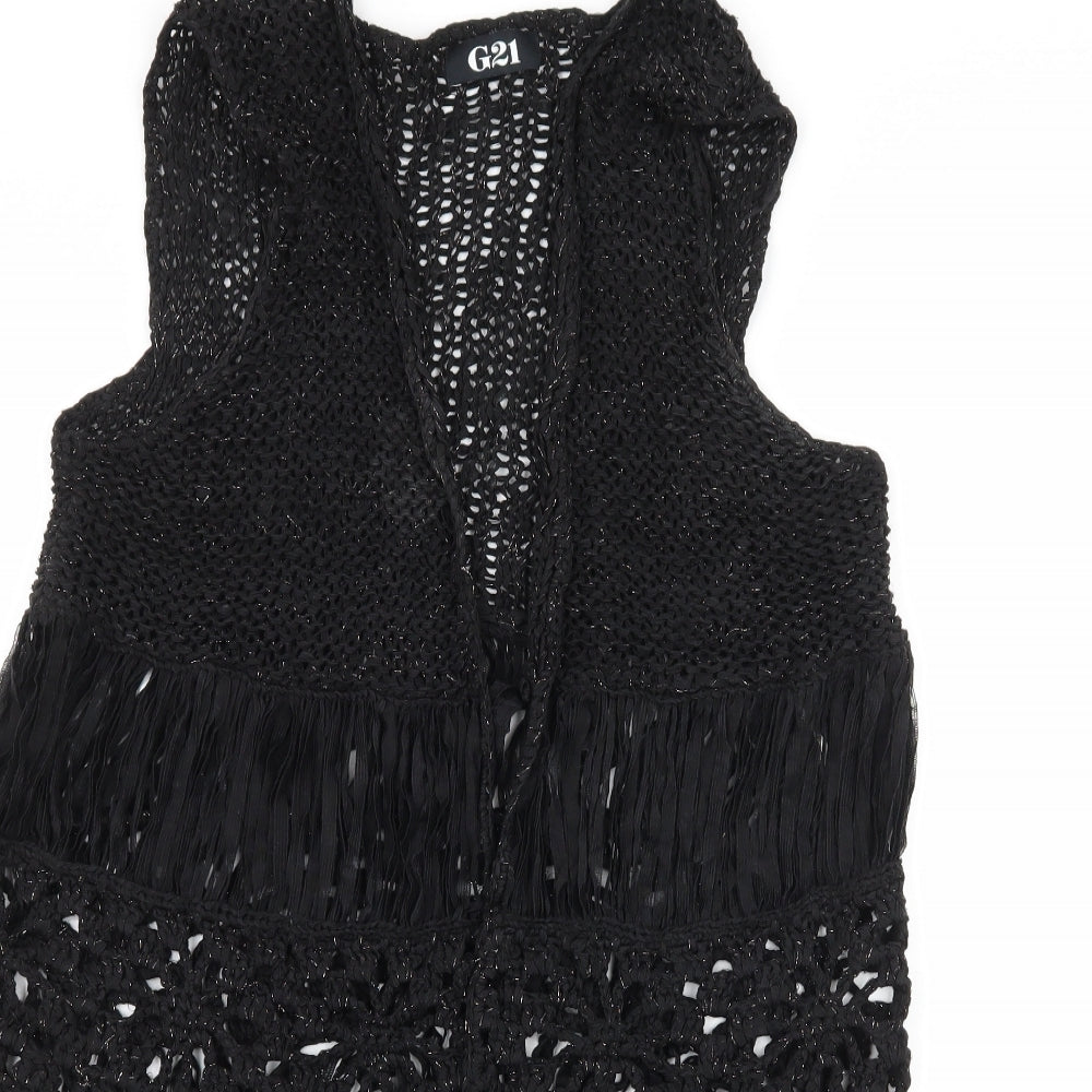 George Womens Black  Knit Cardigan Jumper Size M