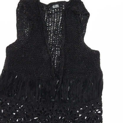 George Womens Black  Knit Cardigan Jumper Size M