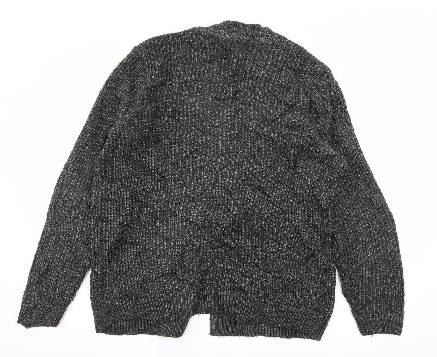 Oslo Womens Grey  Knit Cardigan Jumper Size S