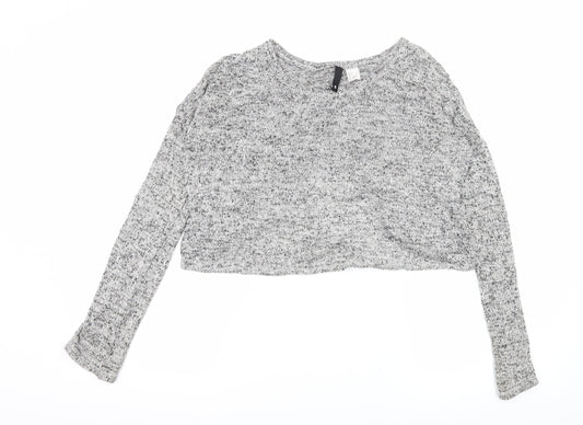 Divided by H&M Womens Grey  Knit Pullover Jumper Size S  - Open Back
