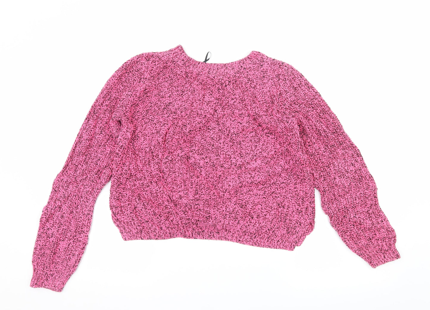 H&M Womens Pink  Knit Pullover Jumper Size S