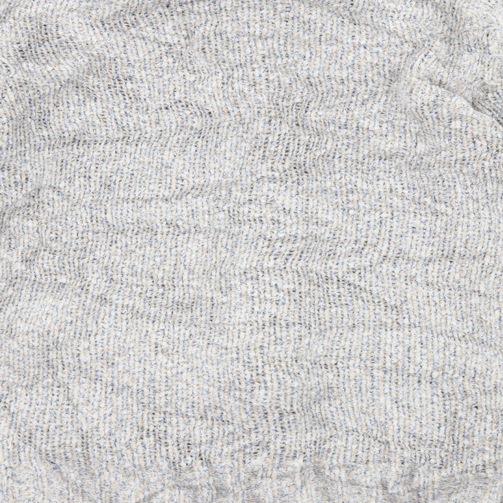 Bonmarché Womens Grey  Knit Full Zip Jumper Size S