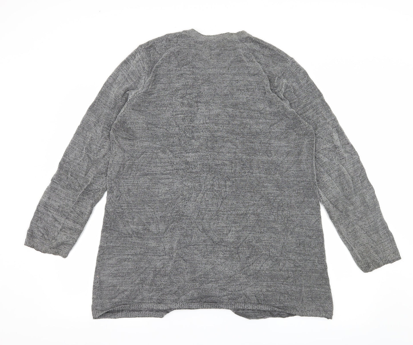 St Michael Womens Grey  Knit Cardigan Jumper Size 18