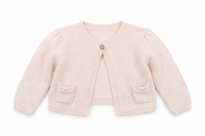Next Girls Pink  Knit Cape Jumper Size 12-18 Months