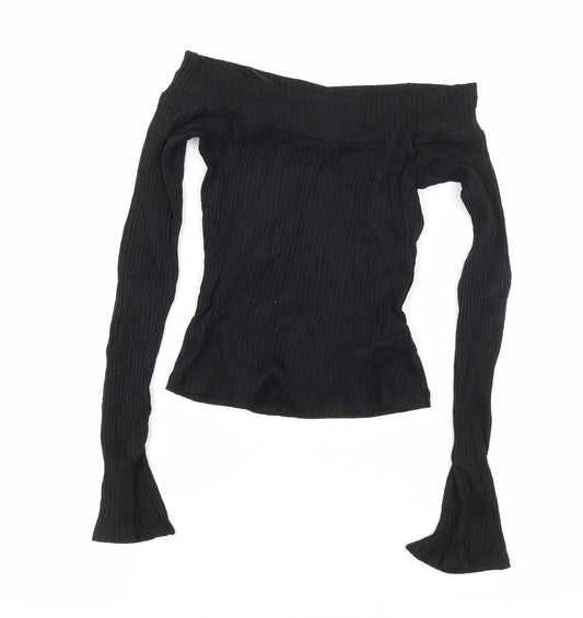 FOREVER 21 Womens Black  Jersey Basic T-Shirt Size S