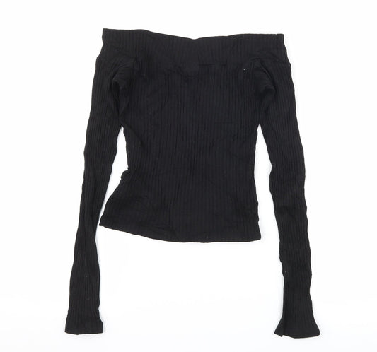 FOREVER 21 Womens Black  Jersey Basic T-Shirt Size S