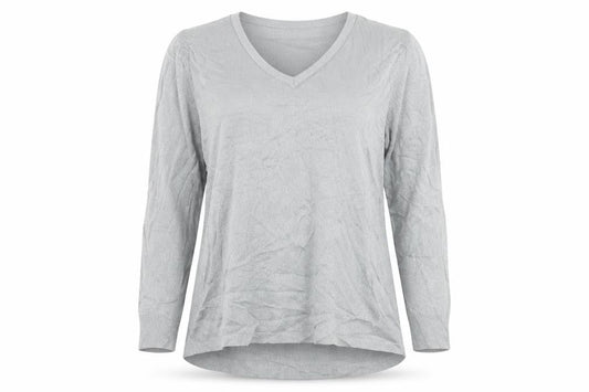 Mona Womens Grey  Knit Pullover Jumper Size 16