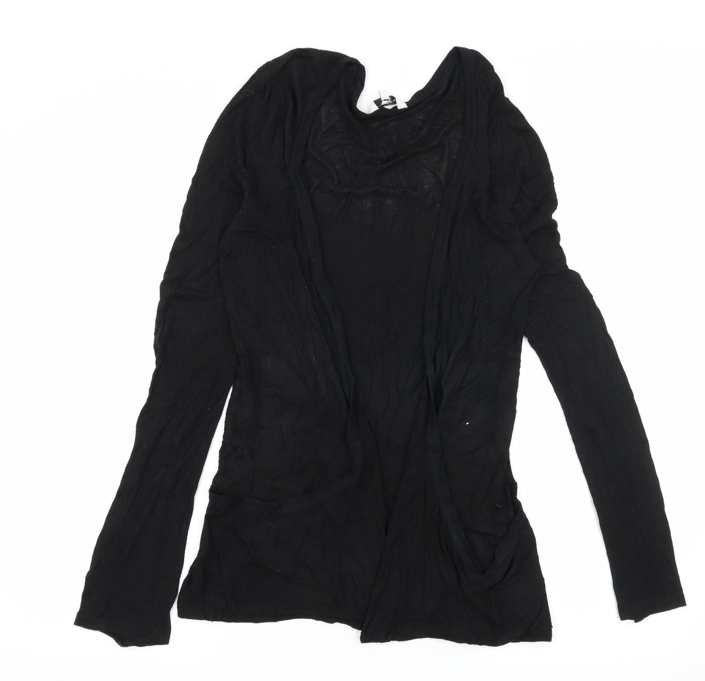 New Look Womens Black  Jersey Cardigan Jumper Size 12