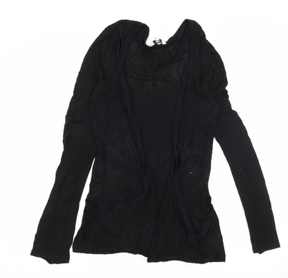 New Look Womens Black  Jersey Cardigan Jumper Size 12