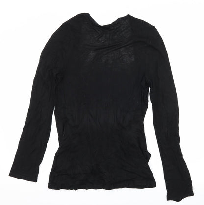 New Look Womens Black  Jersey Cardigan Jumper Size 12