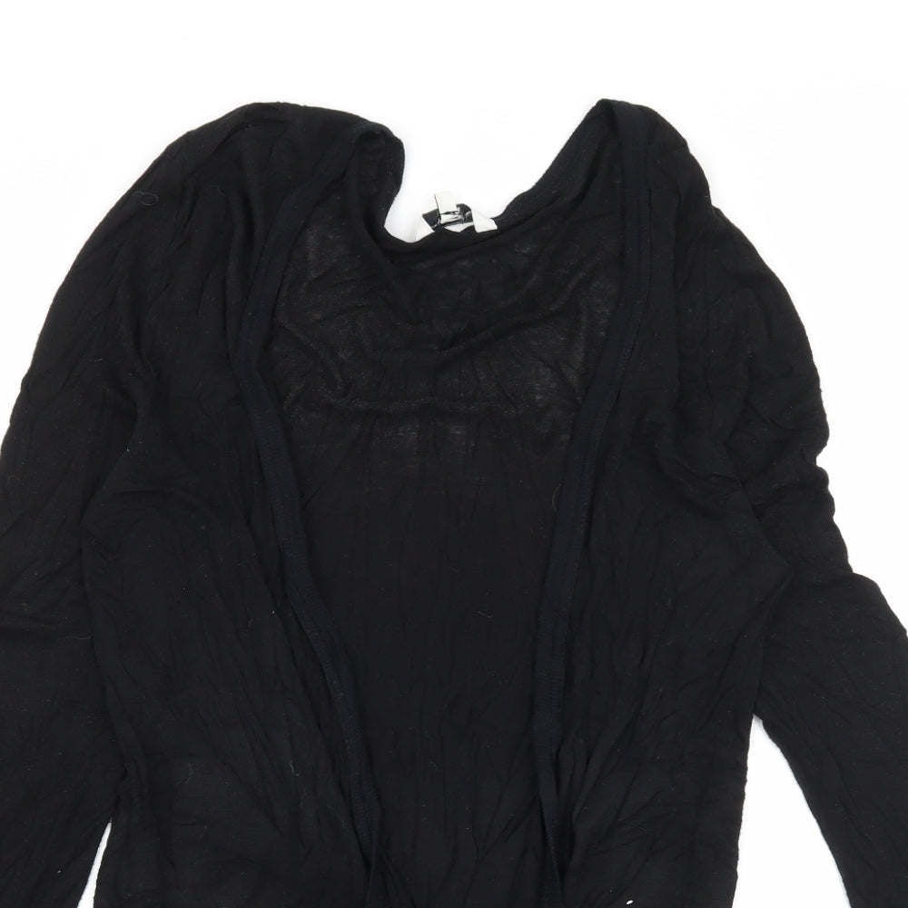 New Look Womens Black  Jersey Cardigan Jumper Size 12