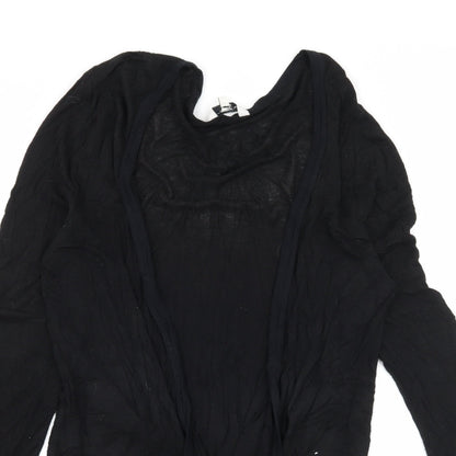 New Look Womens Black  Jersey Cardigan Jumper Size 12