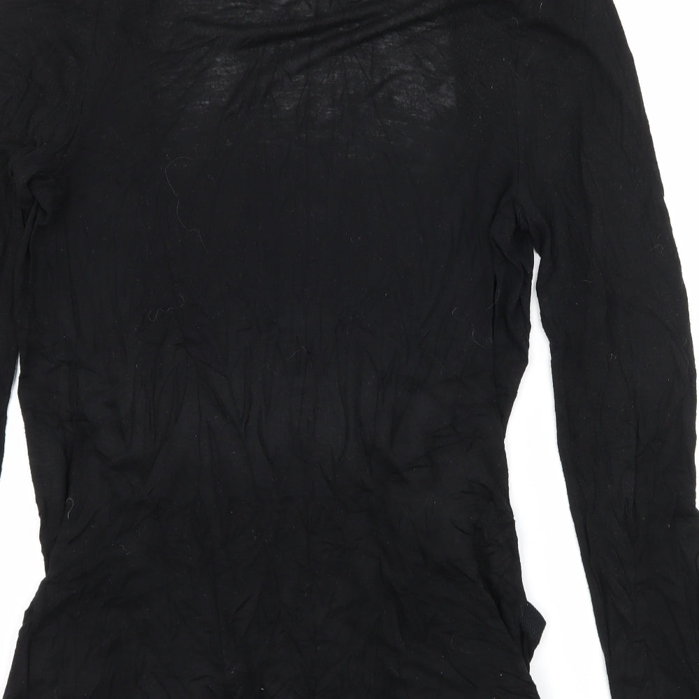 New Look Womens Black  Jersey Cardigan Jumper Size 12