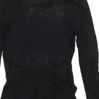 New Look Womens Black  Jersey Cardigan Jumper Size 12