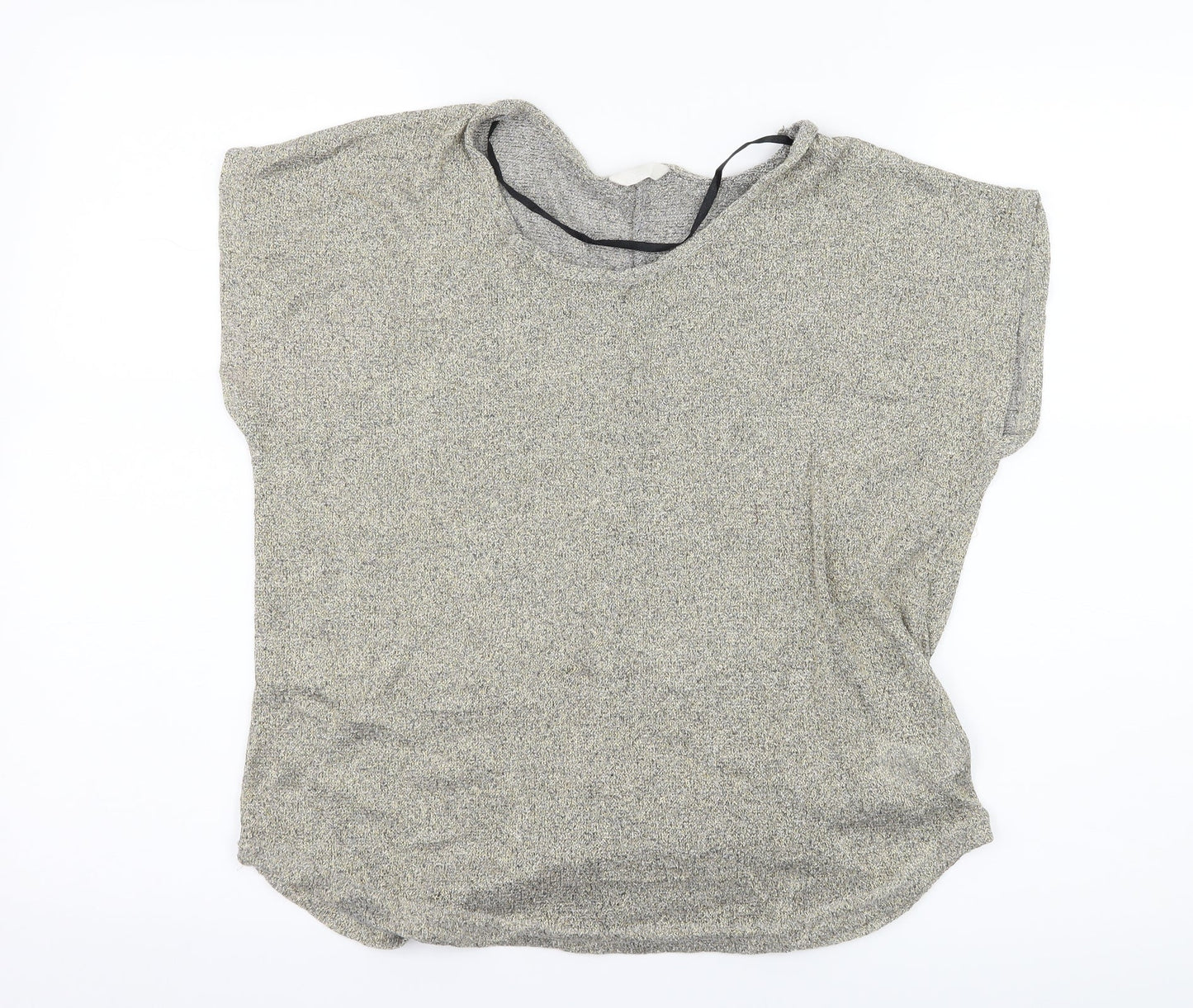 Womens UK Size L Preworn Gold Basic T-Shirt