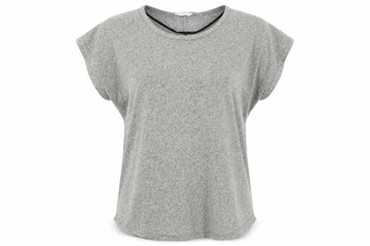 Womens UK Size L Preworn Gold Basic T-Shirt