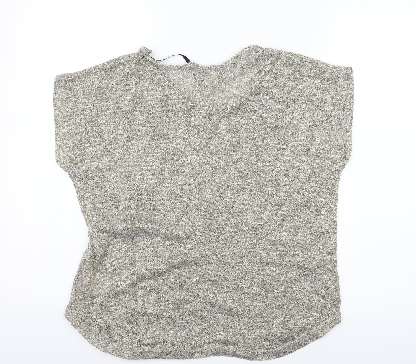 Womens UK Size L Preworn Gold Basic T-Shirt
