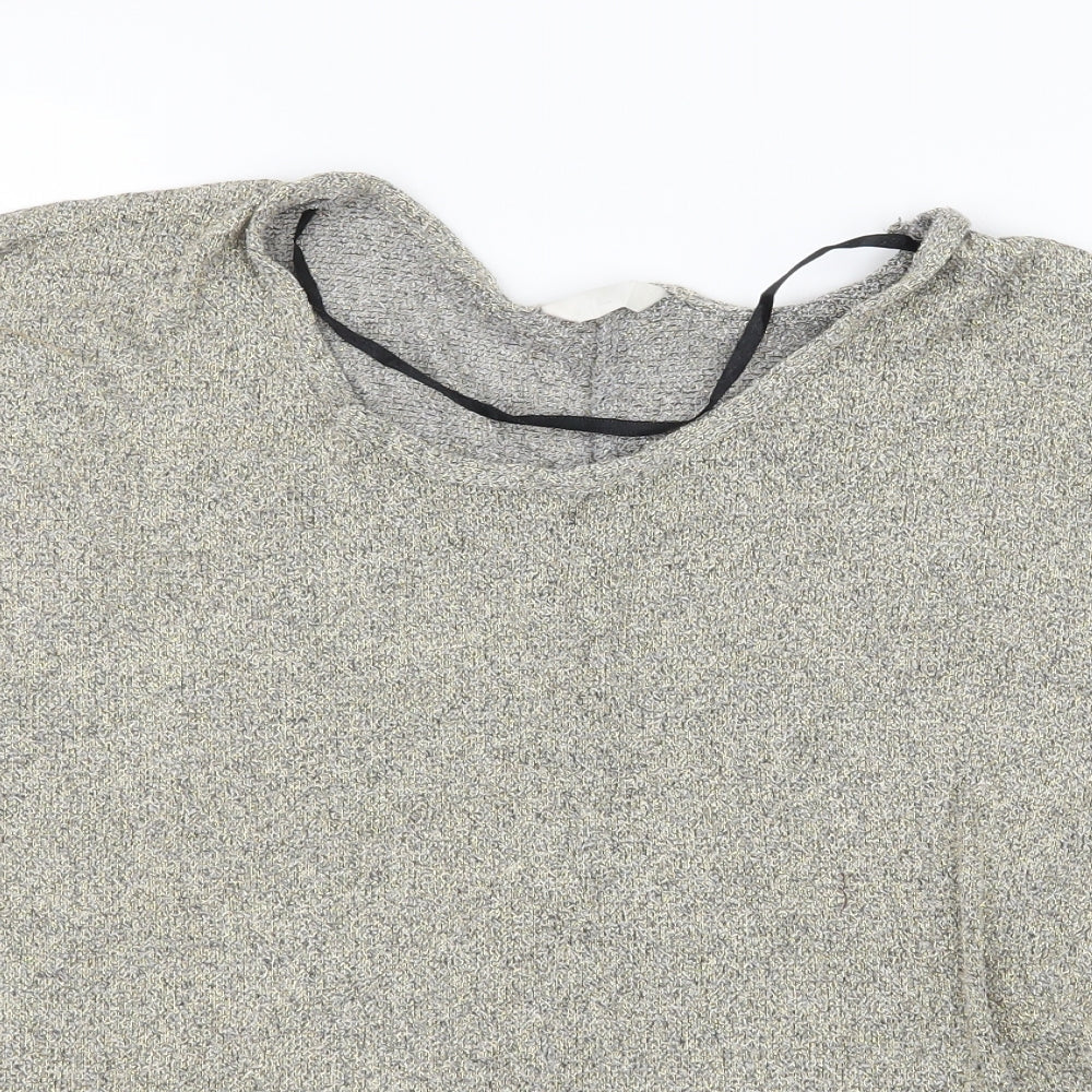 Womens UK Size L Preworn Gold Basic T-Shirt