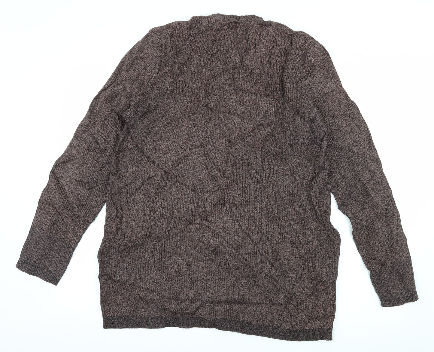 New Look Mens Brown  Knit Pullover Jumper Size 2XL