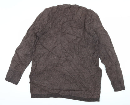 New Look Mens Brown  Knit Pullover Jumper Size 2XL