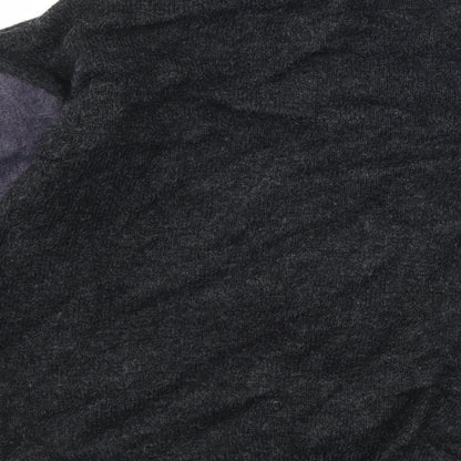Marks & Spencer Womens Grey Geometric Knit Pullover Jumper Size S