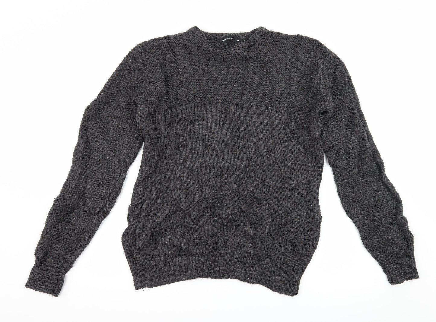 Cedar Wood State Mens Green  Knit Pullover Jumper Size M  - Ribbed