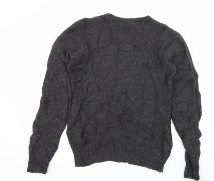 Cedar Wood State Mens Green  Knit Pullover Jumper Size M  - Ribbed