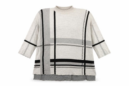 River Island Womens Green Striped Knit Pullover Jumper Size 12