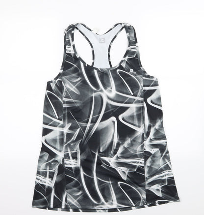 DOMYOS Womens Grey Geometric  Basic Tank Size M