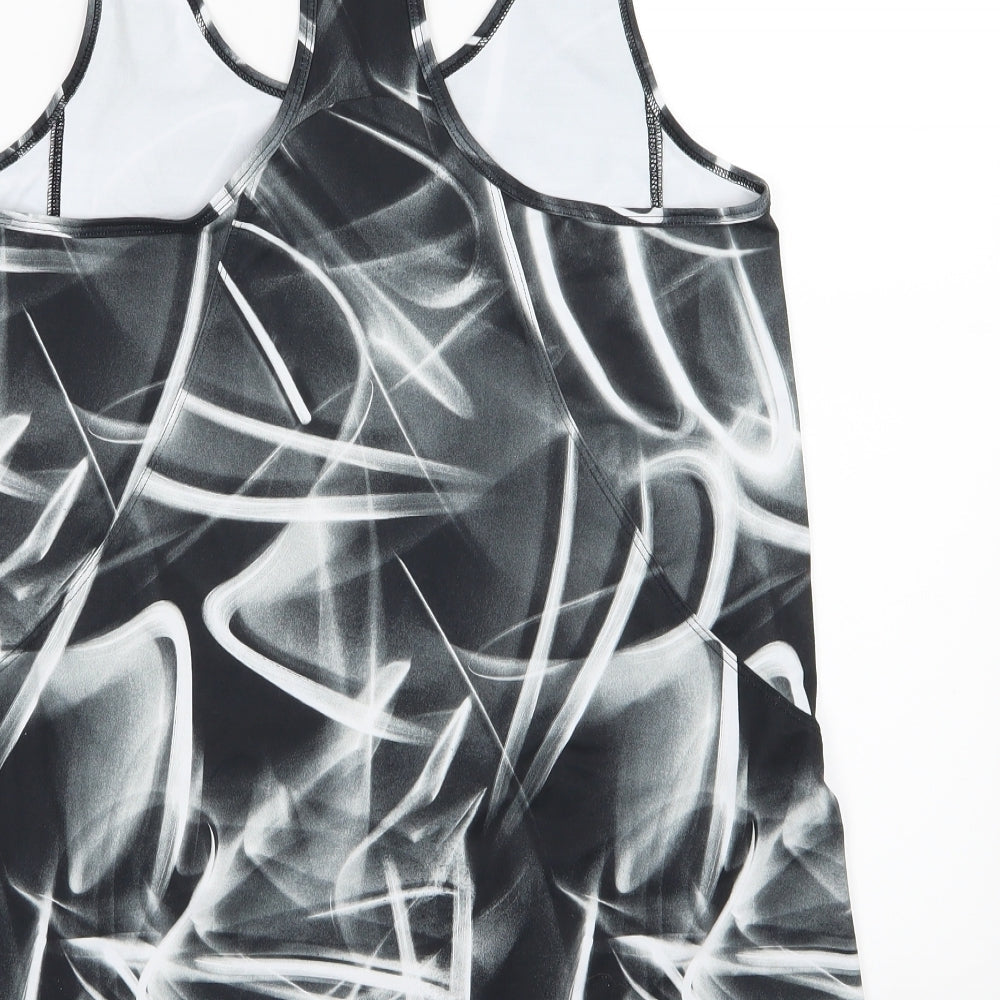 DOMYOS Womens Grey Geometric  Basic Tank Size M