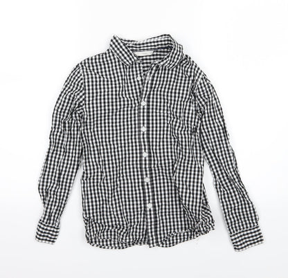 Mango Boys Gold Check Woven Basic Button-Up Size 10 Years