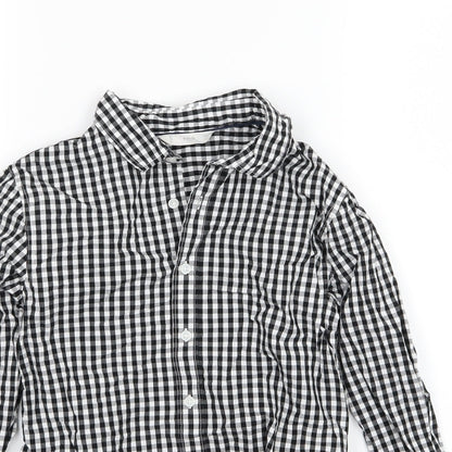 Mango Boys Gold Check Woven Basic Button-Up Size 10 Years